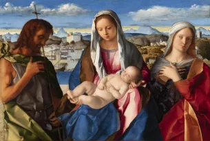 La Vierge et l’Enfant entourés de saint Jean-Baptiste et d’une sainte (Sainte Conversation Giovanelli)