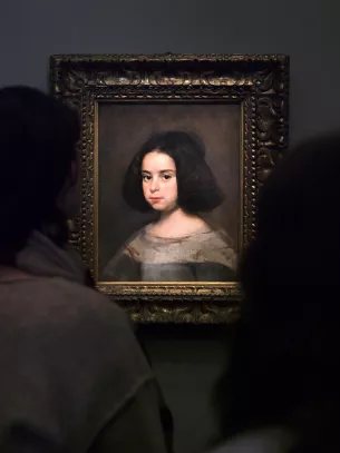 Portrait de fillette silouhettes