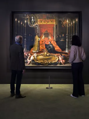 tableau baroque couple