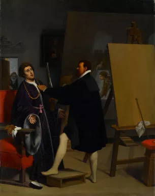 Ingres Arétin dans l'atelier de Tintoret