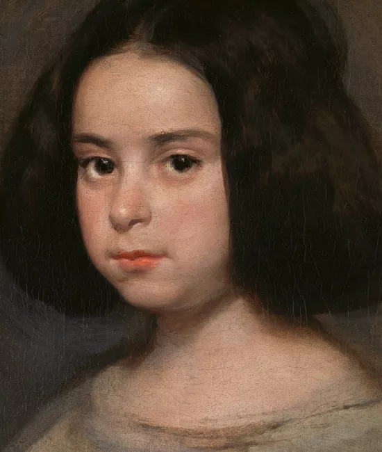 portrait petite fille peinture