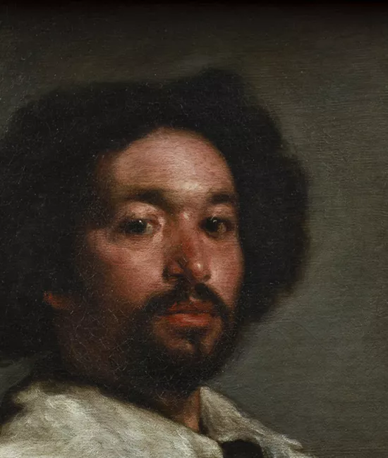Velázquez portrait huile sur toile horizontal