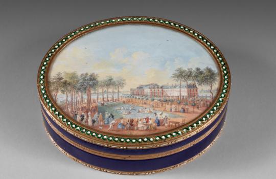 Boite : Vue du jardin public de l’Arsenal
